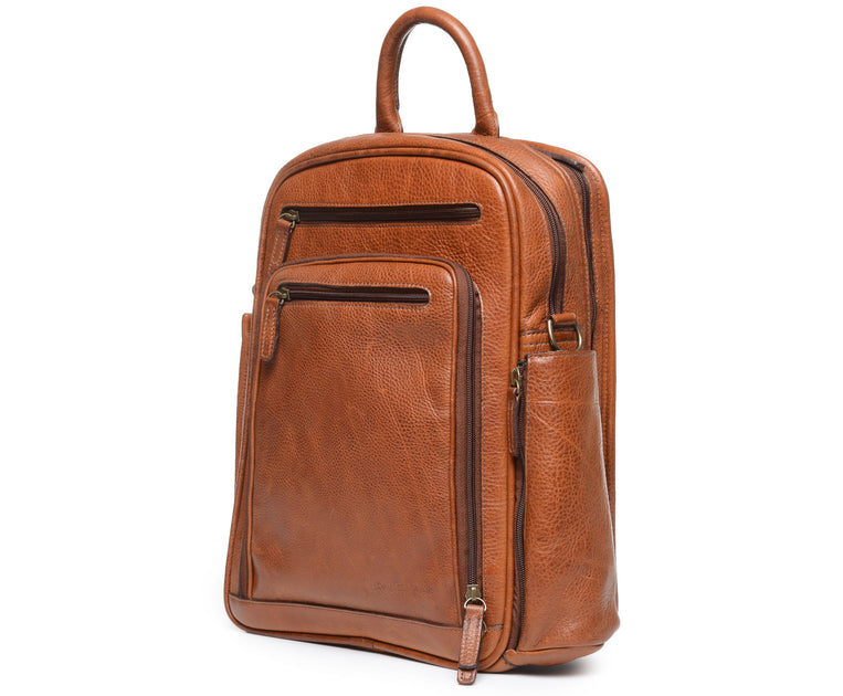 Graham Leather Laptop Zipper Case