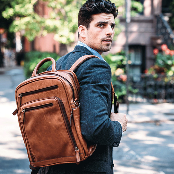 The Graham By Korchmar - Genuine Leather Commuter Backpack