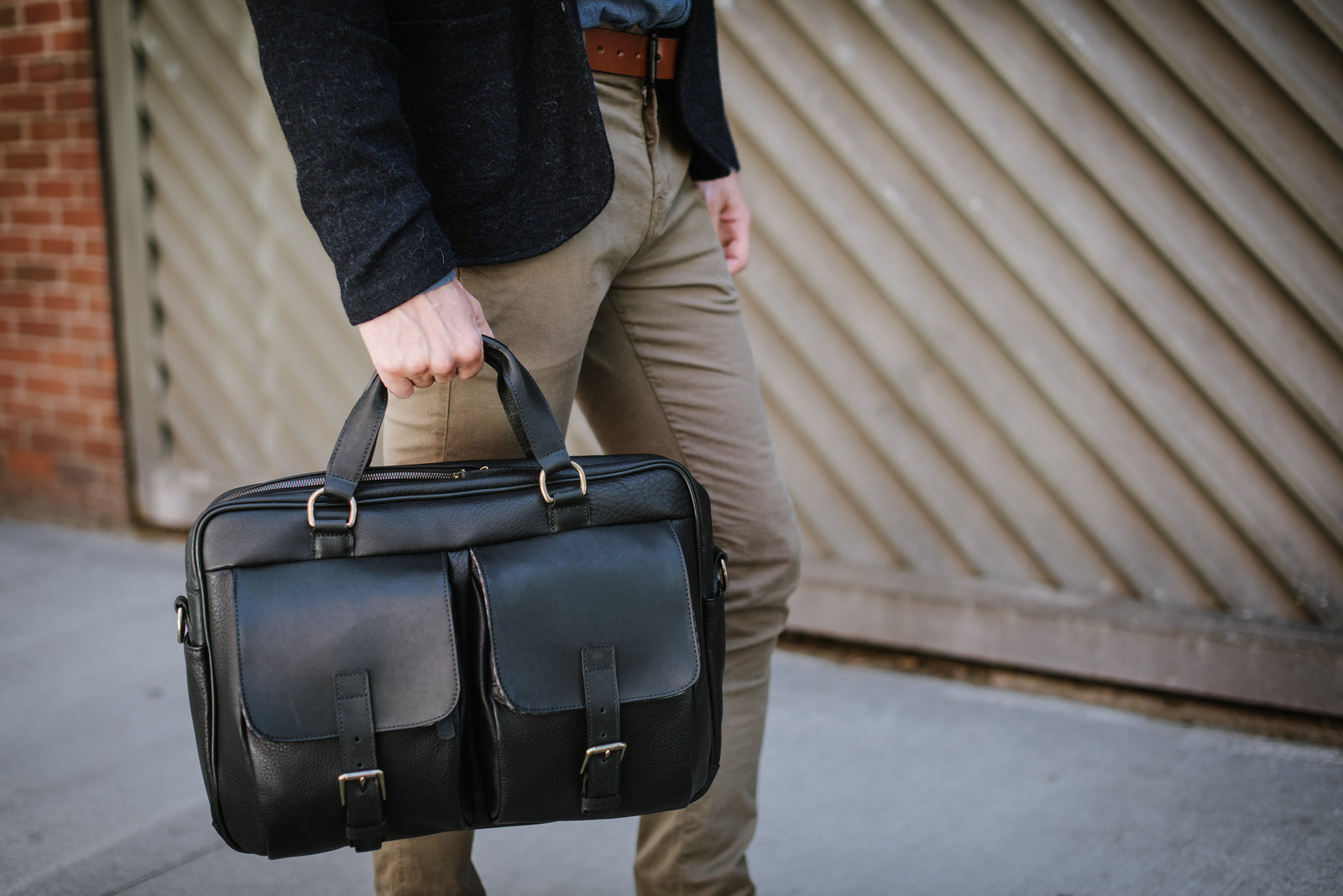 The Barton By Korchmar - Full Grain Leather Laptop Briefcase