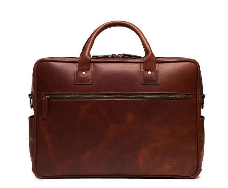 Leather Briefcase, Real Full Grain Laptop Bag